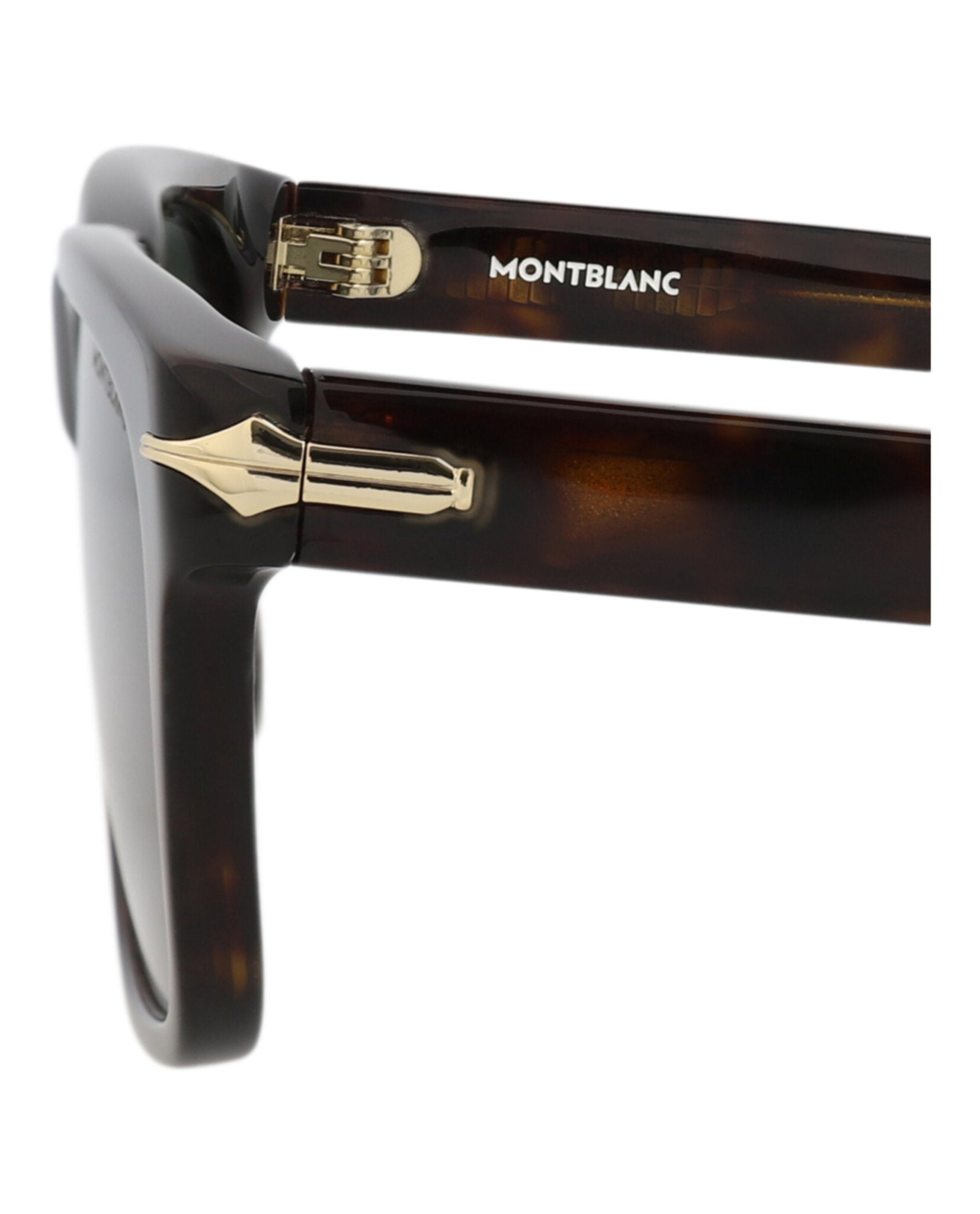 Montblanc Montblanc Mens Square/Rectangle Havana Havana Green Fashion Designer Eyewear