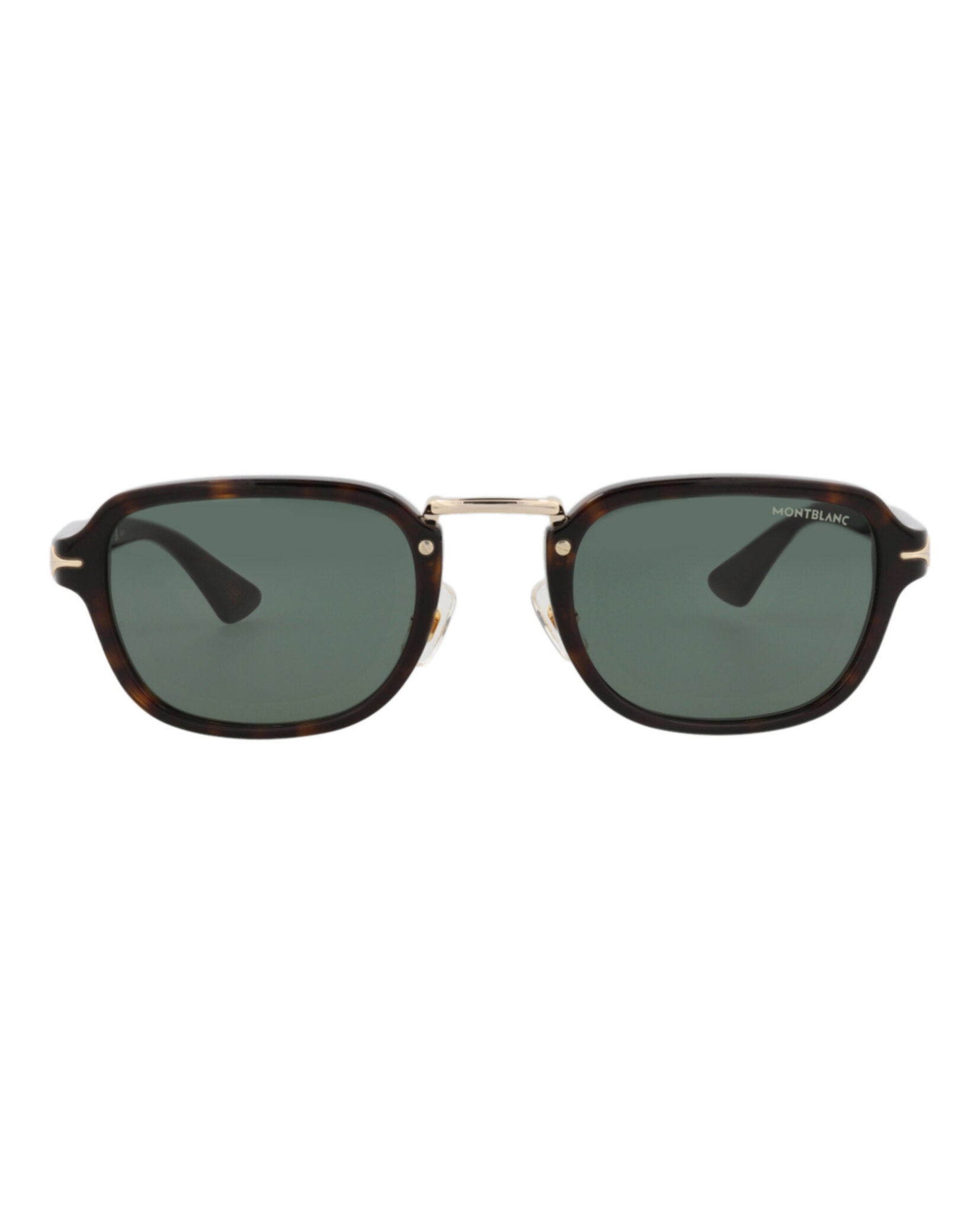 Montblanc Montblanc Mens Square/Rectangle Havana Havana Green Fashion Designer Eyewear