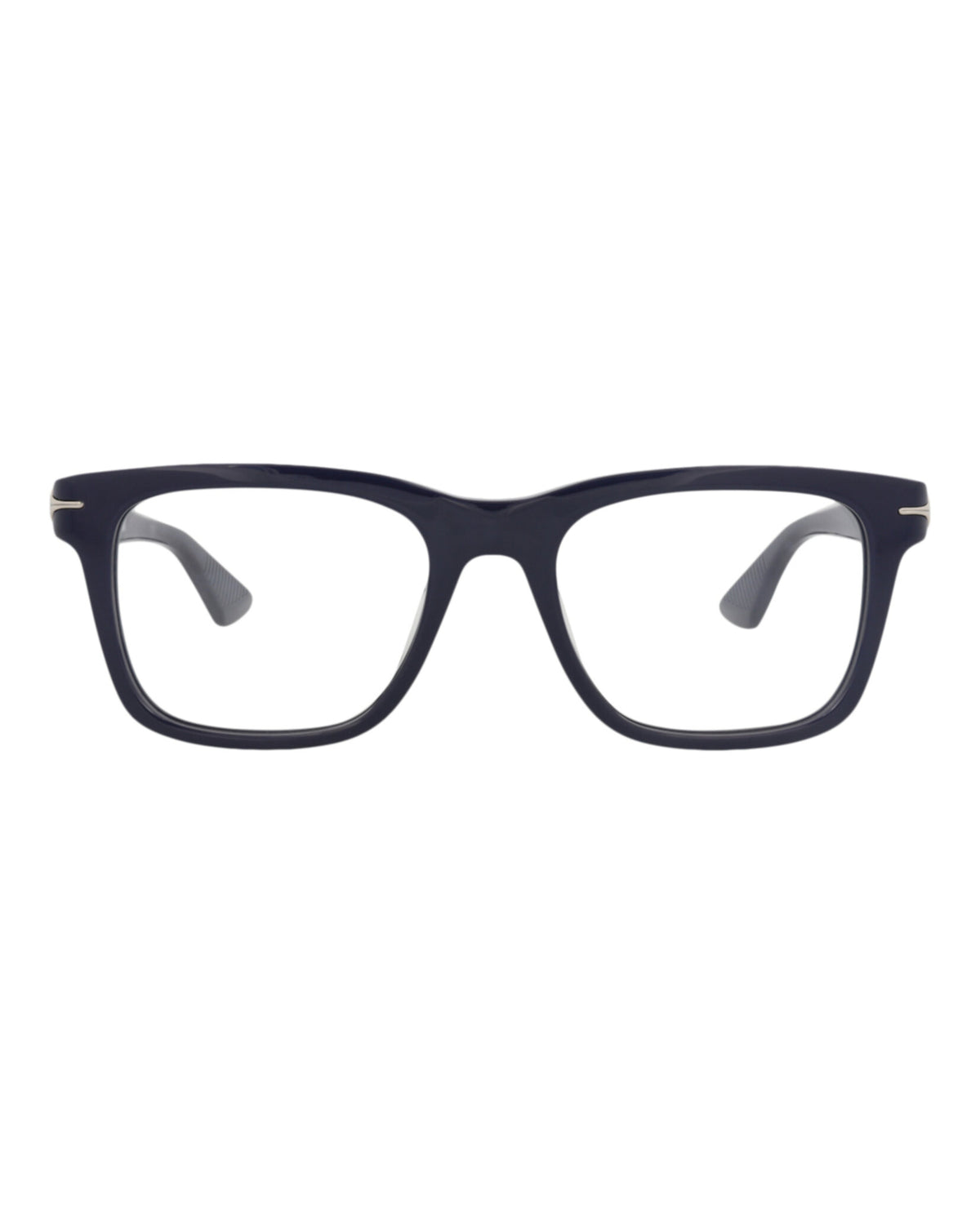 Montblanc Mens Square/Rectangle Blue Blue Transparent Fashion Designer Eyewear