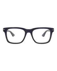 Montblanc Mens Square/Rectangle Blue Blue Transparent Fashion Designer Eyewear