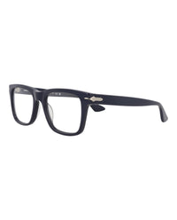 Montblanc Mens Square/Rectangle Blue Blue Transparent Fashion Designer Eyewear