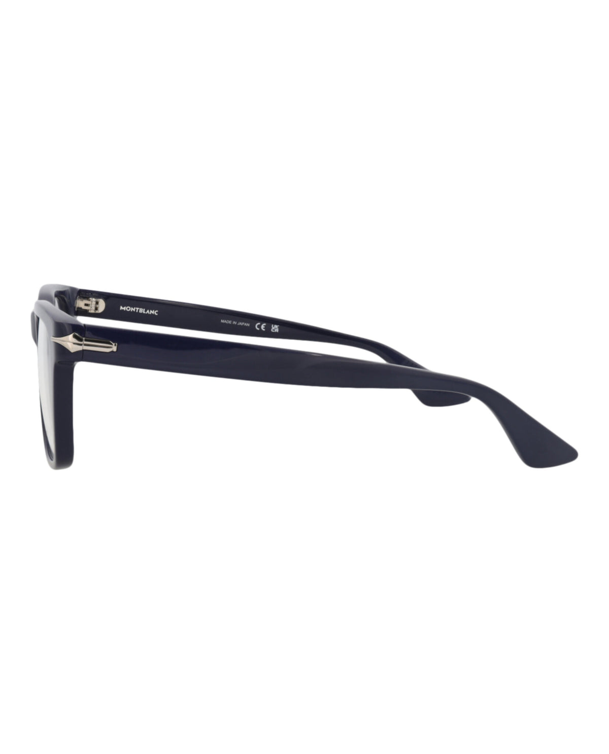 Montblanc Mens Square/Rectangle Blue Blue Transparent Fashion Designer Eyewear