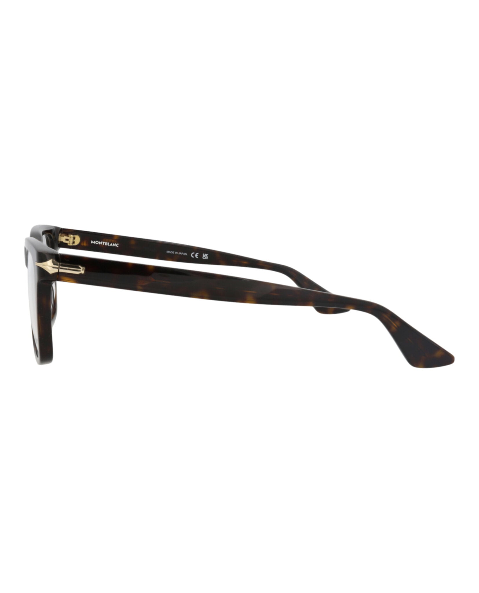 Montblanc Montblanc Mens Square/Rectangle Havana Havana Transparent Fashion Designer Eyewear