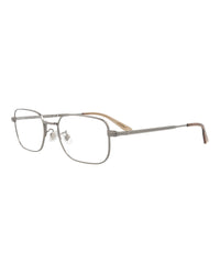 Montblanc Mens Square/Rectangle Ruthenium Ruthenium Transparent Fashion Designer Eyewear
