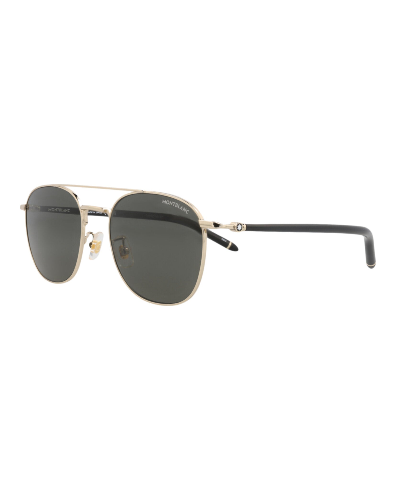 Montblanc Montblanc Mens Aviator Gold Black Grey Fashion Designer Eyewear