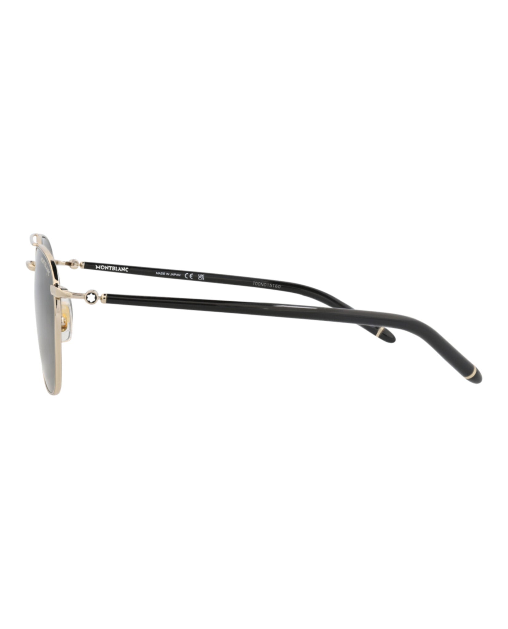 Montblanc Montblanc Mens Aviator Gold Black Grey Fashion Designer Eyewear