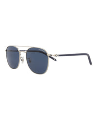 Montblanc Montblanc Mens Aviator Silver Blue Blue Fashion Designer Eyewear