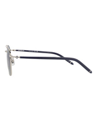 Montblanc Montblanc Mens Aviator Silver Blue Blue Fashion Designer Eyewear