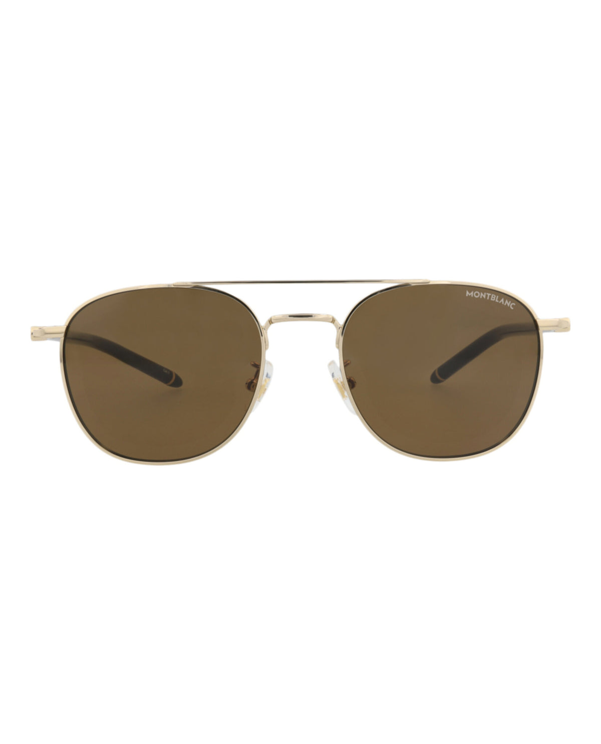 Montblanc Montblanc Mens Aviator Gold Grey Brown Fashion Designer Eyewear