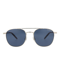 Montblanc Montblanc Mens Aviator Silver Blue Blue Fashion Designer Eyewear