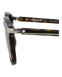 Montblanc Montblanc Mens Round/Oval Havana Havana Green Fashion Designer Eyewear
