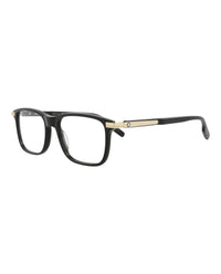 Montblanc Mens Square/Rectangle Black Black Transparent Fashion Designer Eyewear