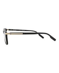 Montblanc Mens Square/Rectangle Black Black Transparent Fashion Designer Eyewear