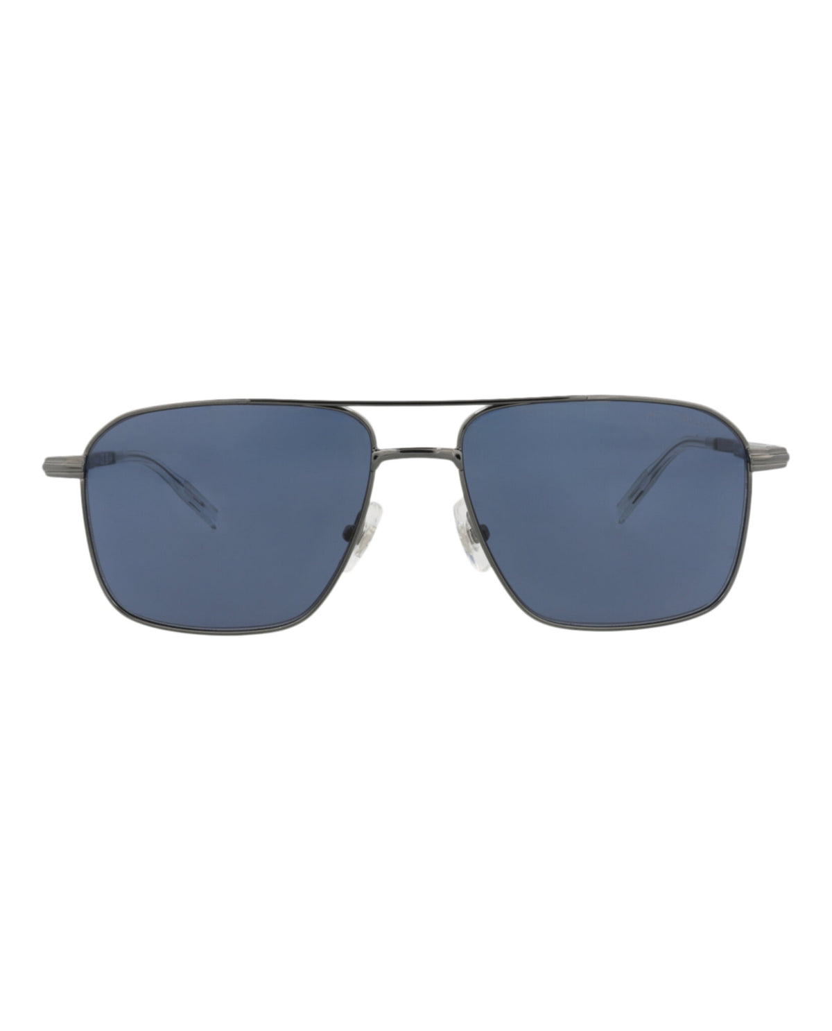 Montblanc Montblanc Mens Aviator Ruthenium Ruthenium Blue Fashion Designer Eyewear