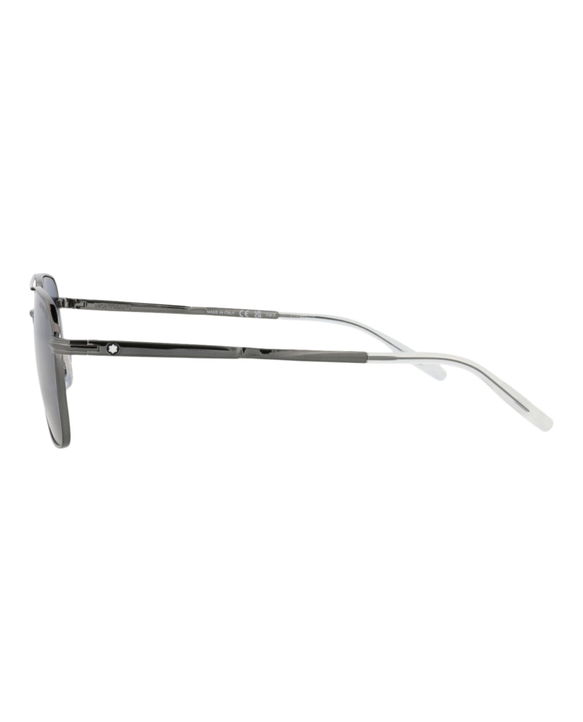 Montblanc Montblanc Mens Aviator Ruthenium Ruthenium Blue Fashion Designer Eyewear