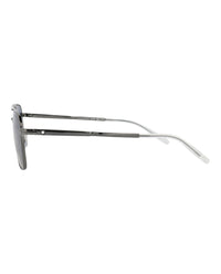 Montblanc Montblanc Mens Aviator Ruthenium Ruthenium Blue Fashion Designer Eyewear