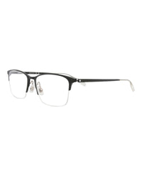 Montblanc Montblanc Mens Square/Rectangle Black Black Transparent Fashion Designer Eyewear