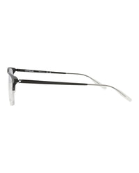 Montblanc Montblanc Mens Square/Rectangle Black Black Transparent Fashion Designer Eyewear