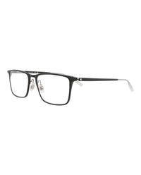 Montblanc Montblanc Mens Square/Rectangle Black Black Transparent Fashion Designer Eyewear