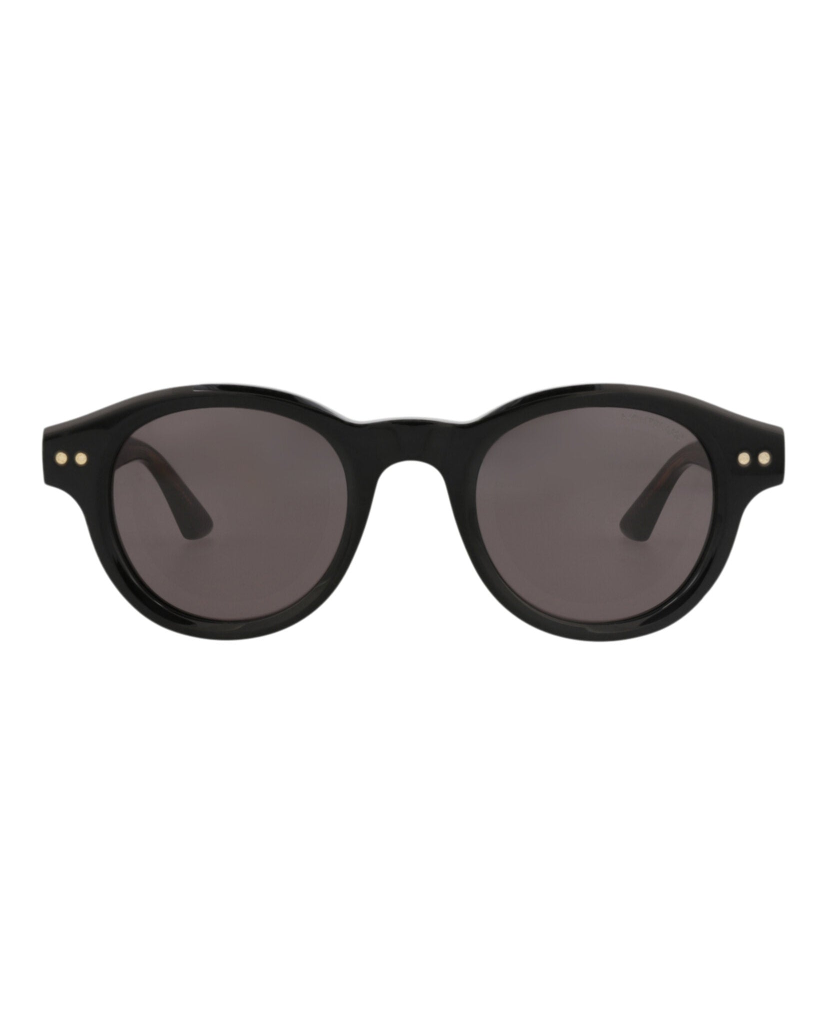 Montblanc Mens Round/Oval Black Black Grey Fashion Designer Eyewear