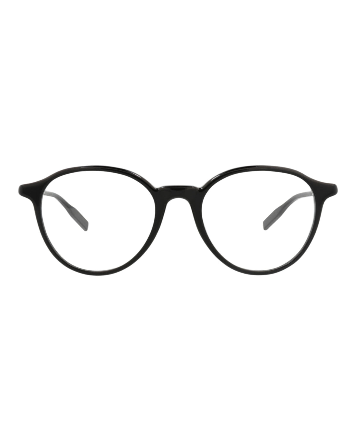 Montblanc Mens Round/Oval Black Black Transparent Fashion Designer Eyewear