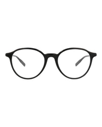 Montblanc Mens Round/Oval Black Black Transparent Fashion Designer Eyewear