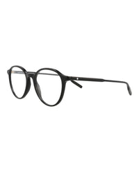Montblanc Mens Round/Oval Black Black Transparent Fashion Designer Eyewear