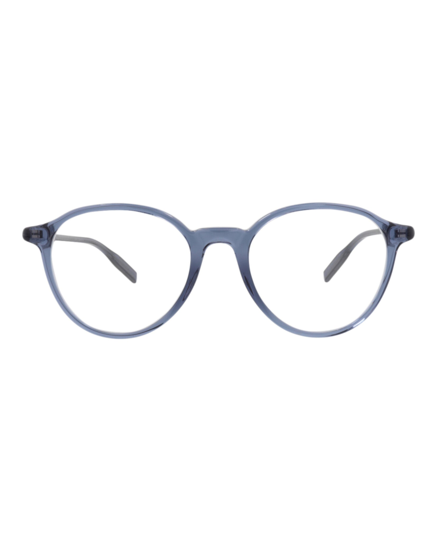 Montblanc Mens Round/Oval Blue Blue Transparent Fashion Designer Eyewear