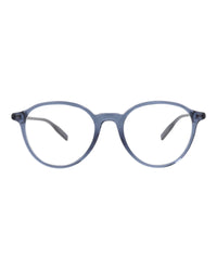 Montblanc Mens Round/Oval Blue Blue Transparent Fashion Designer Eyewear