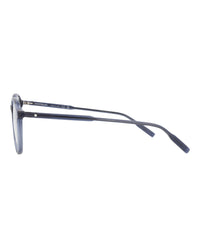 Montblanc Mens Round/Oval Blue Blue Transparent Fashion Designer Eyewear