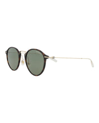 Montblanc Montblanc Mens Round/Oval Havana Gold Green Fashion Designer Eyewear