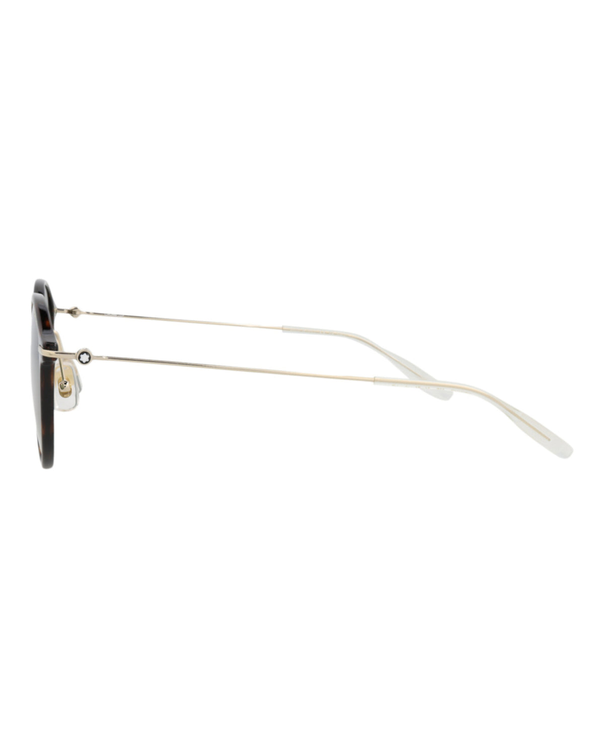 Montblanc Montblanc Mens Round/Oval Havana Gold Green Fashion Designer Eyewear