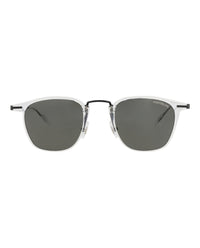 Montblanc Montblanc Mens Square/Rectangle Crystal Black Grey Fashion Designer Eyewear