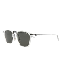 Montblanc Montblanc Mens Square/Rectangle Crystal Black Grey Fashion Designer Eyewear