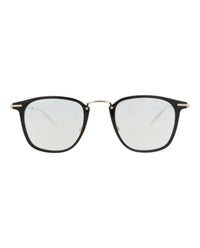 Montblanc Montblanc Mens Square/Rectangle Black Gold Transparent Fashion Designer Eyewear
