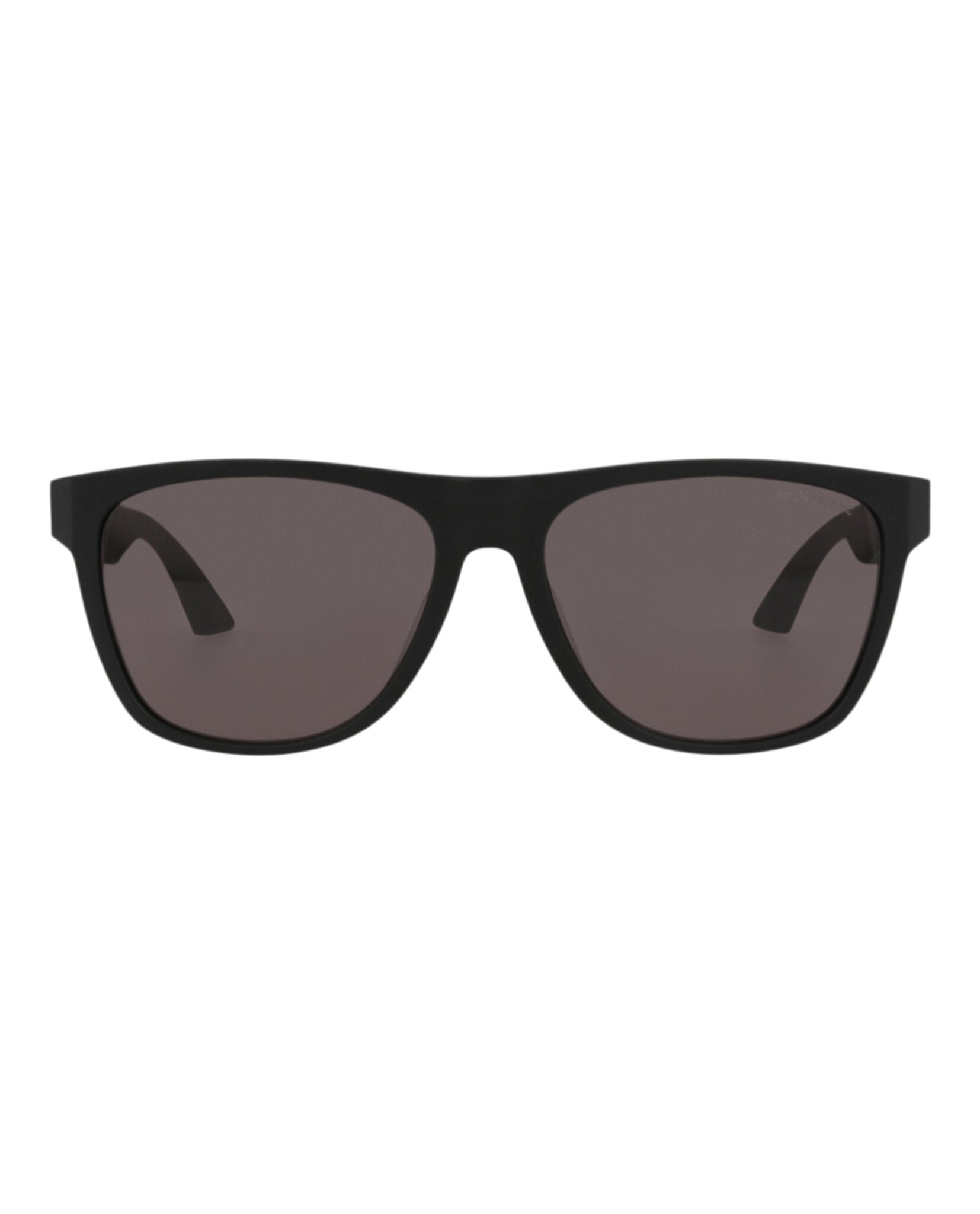 Montblanc Mens Square/Rectangle Black Black Grey Fashion Designer Eyewear