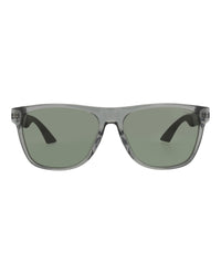 Montblanc Mens Square/Rectangle Grey Ruthenium Green Fashion Designer Eyewear