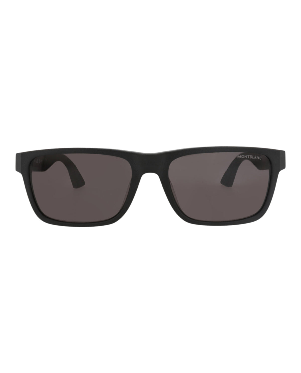 Montblanc Montblanc Mens Square/Rectangle Black Black Grey Fashion Designer Eyewear