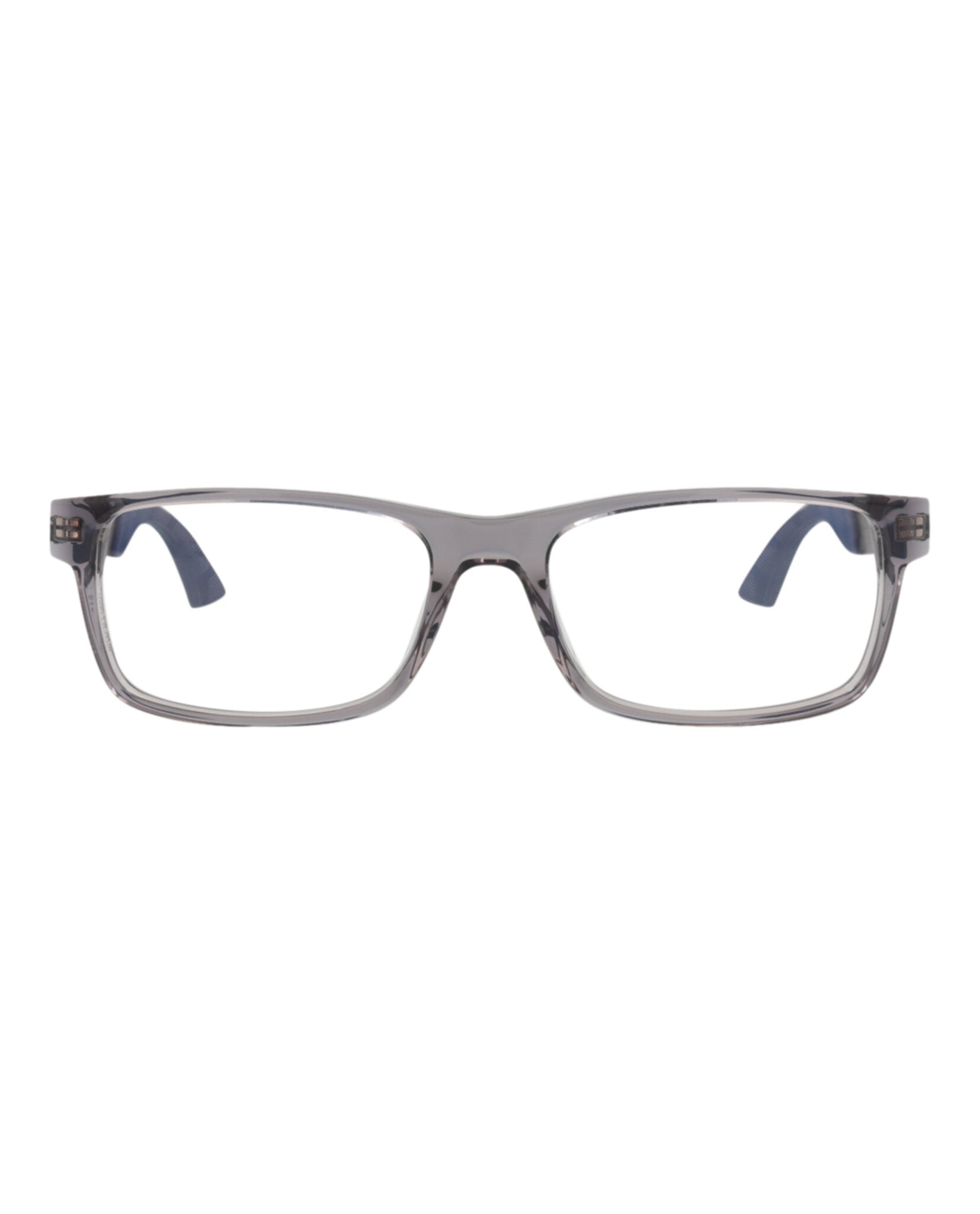 Montblanc Montblanc Mens Square/Rectangle Grey Black Transparent Fashion Designer Eyewear