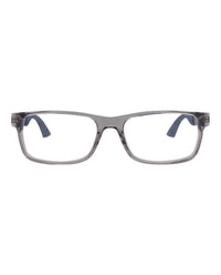 Montblanc Montblanc Mens Square/Rectangle Grey Black Transparent Fashion Designer Eyewear