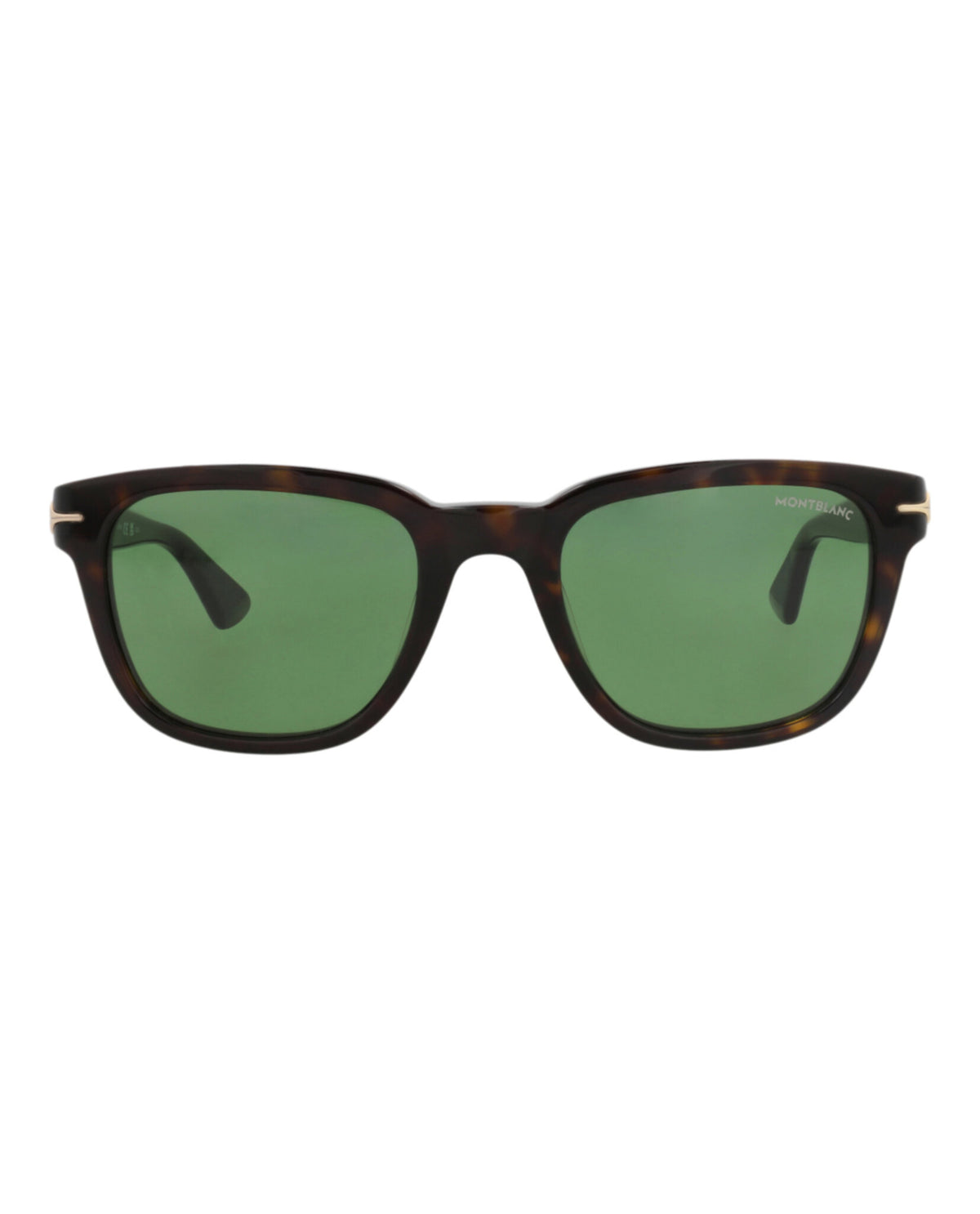 Montblanc Montblanc Mens Square/Rectangle Havana Havana Green Fashion Designer Eyewear