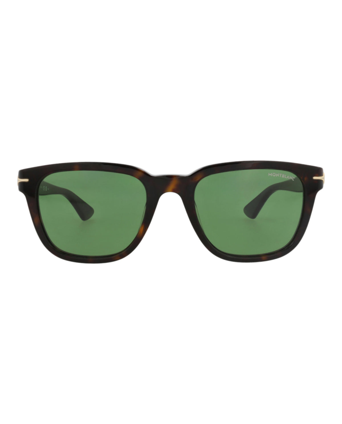 Montblanc Montblanc Mens Square/Rectangle Havana Havana Green Fashion Designer Eyewear