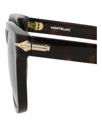 Montblanc Montblanc Mens Square/Rectangle Havana Havana Green Fashion Designer Eyewear