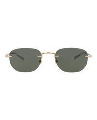 Montblanc Montblanc Mens Round/Oval Gold Gold Grey Fashion Designer Eyewear