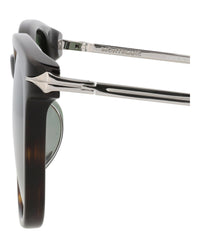 Montblanc Montblanc Mens Square/Rectangle Havana Silver Green Fashion Designer Eyewear