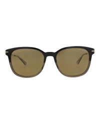 Montblanc Montblanc Mens Square/Rectangle Black Gold Brown Fashion Designer Eyewear
