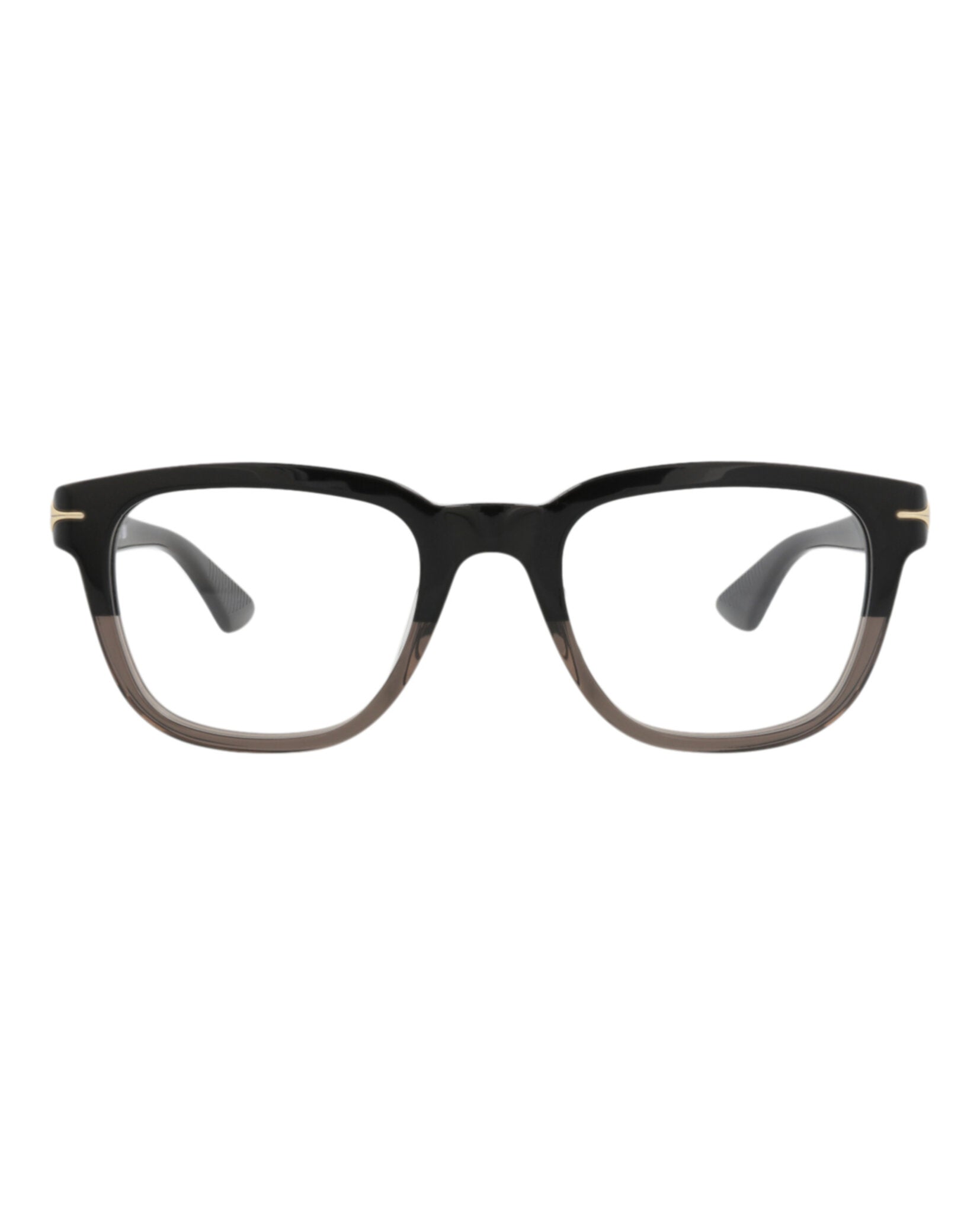 Montblanc Montblanc Mens Square/Rectangle Black Black Transparent Fashion Designer Eyewear