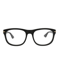Montblanc Mens Square/Rectangle Black Black Transparent Fashion Designer Eyewear