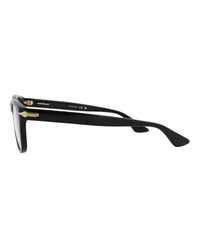 Montblanc Mens Square/Rectangle Black Black Transparent Fashion Designer Eyewear