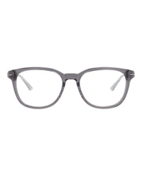 Montblanc Montblanc Mens Round/Oval Grey Silver Transparent Fashion Designer Eyewear
